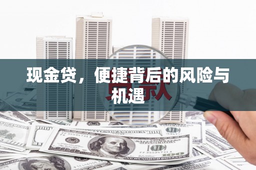 鹿城现金贷，便捷背后的风险与机遇