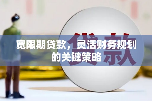 鹿城宽限期贷款，灵活财务规划的关键策略