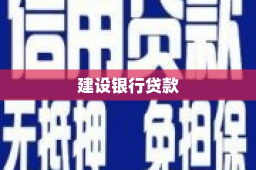 鹿城建设银行贷款