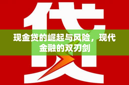 鹿城现金贷的崛起与风险，现代金融的双刃剑
