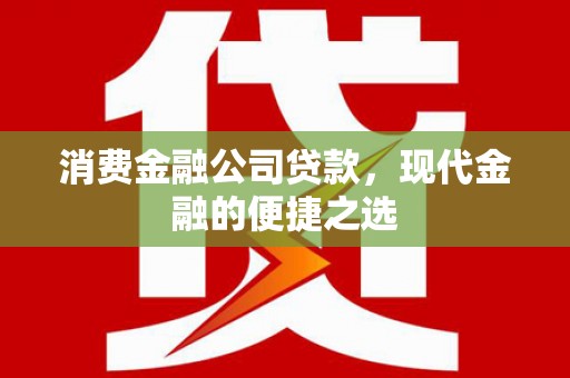 鹿城消费金融公司贷款，现代金融的便捷之选