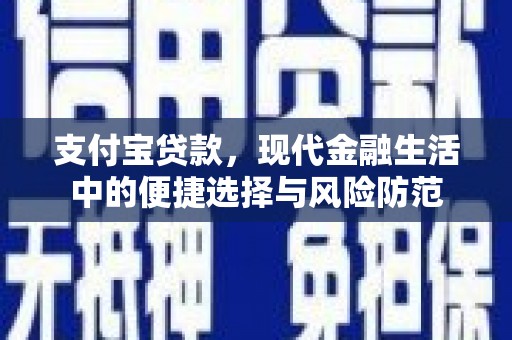 鹿城支付宝贷款，现代金融生活中的便捷选择与风险防范
