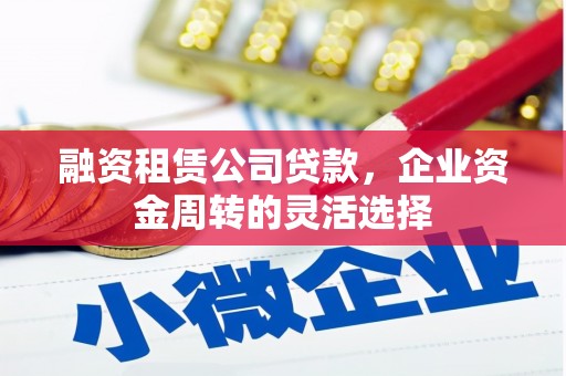 鹿城融资租赁公司贷款，企业资金周转的灵活选择