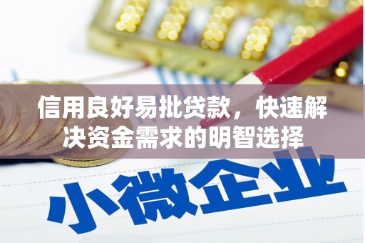 鹿城信用良好易批贷款，快速解决资金需求的明智选择