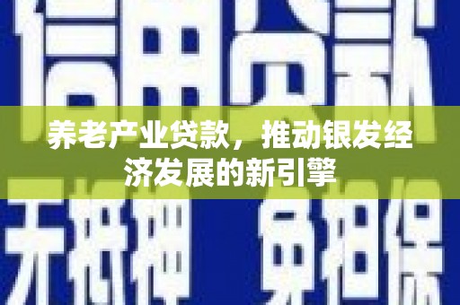 鹿城养老产业贷款，推动银发经济发展的新引擎