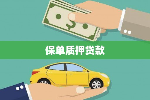 鹿城保单质押贷款
