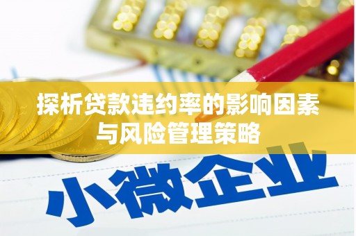 鹿城探析贷款违约率的影响因素与风险管理策略
