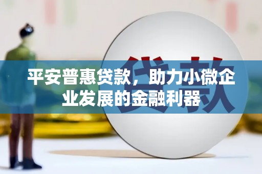 鹿城平安普惠贷款，助力小微企业发展的金融利器
