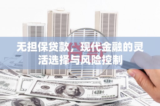 鹿城无担保贷款，现代金融的灵活选择与风险控制