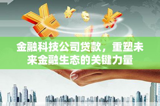 鹿城金融科技公司贷款，重塑未来金融生态的关键力量