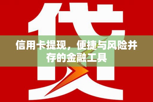 鹿城信用卡提现，便捷与风险并存的金融工具