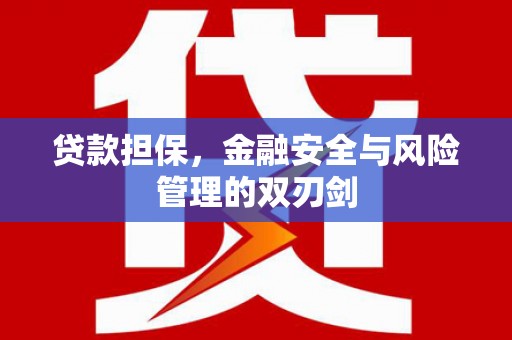 鹿城贷款担保，金融安全与风险管理的双刃剑