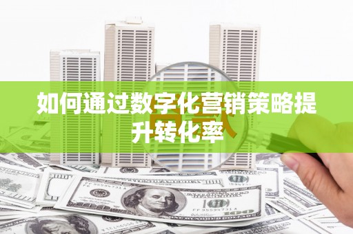鹿城如何通过数字化营销策略提升转化率
