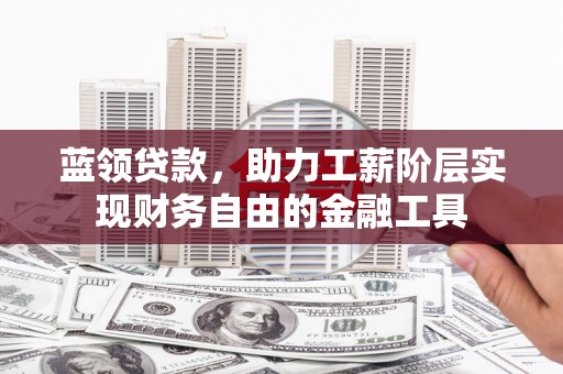 鹿城蓝领贷款，助力工薪阶层实现财务自由的金融工具