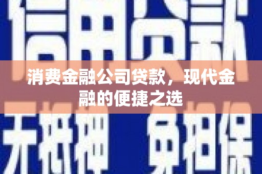 鹿城消费金融公司贷款，现代金融的便捷之选