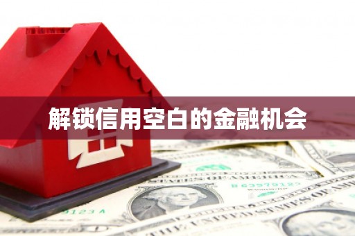鹿城解锁信用空白的金融机会